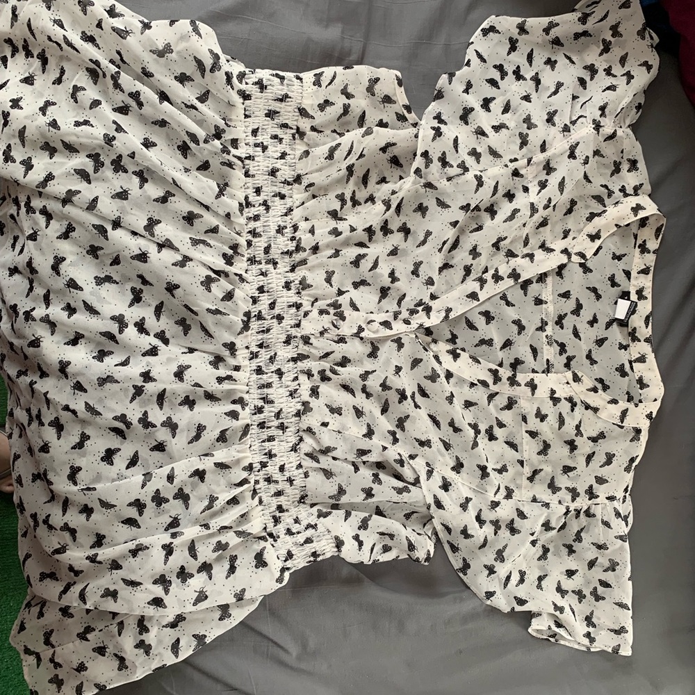 Butterfly white shirt